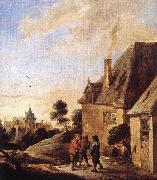 David Teniers the Younger Village Scene oil